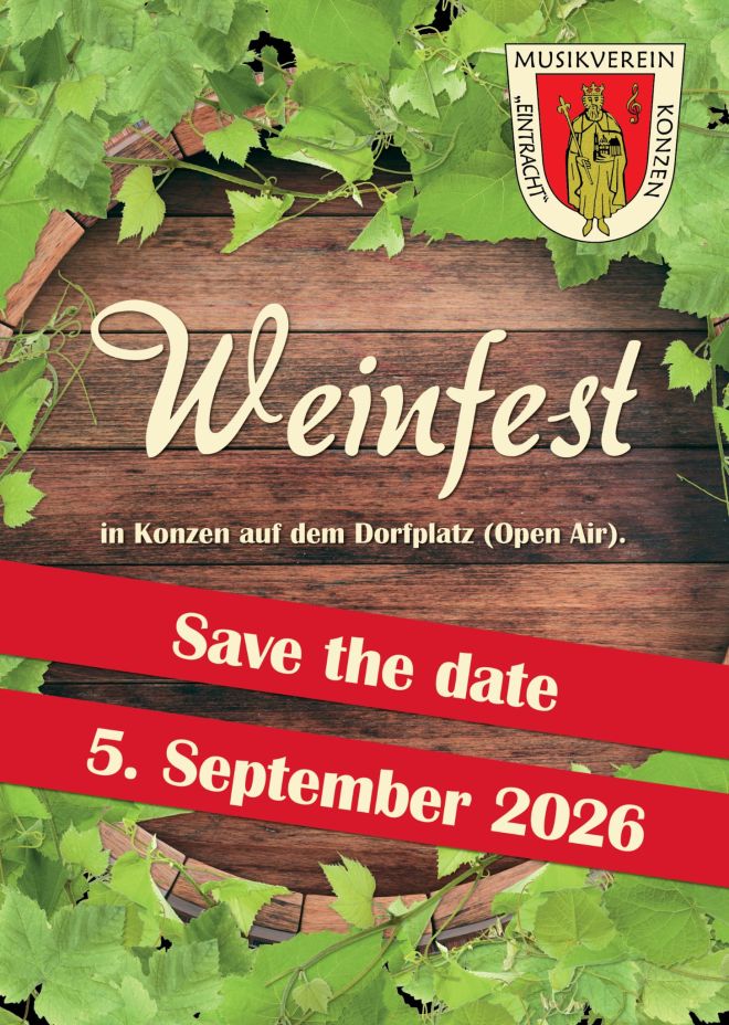 Save the date Weinfest 2026